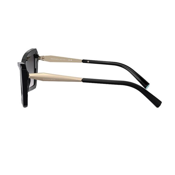 Tiffany & Co. TF 4203 80013C Black Plastic Cat-Eye Sunglasses Grey Gradient Lens - Picture 3 of 3